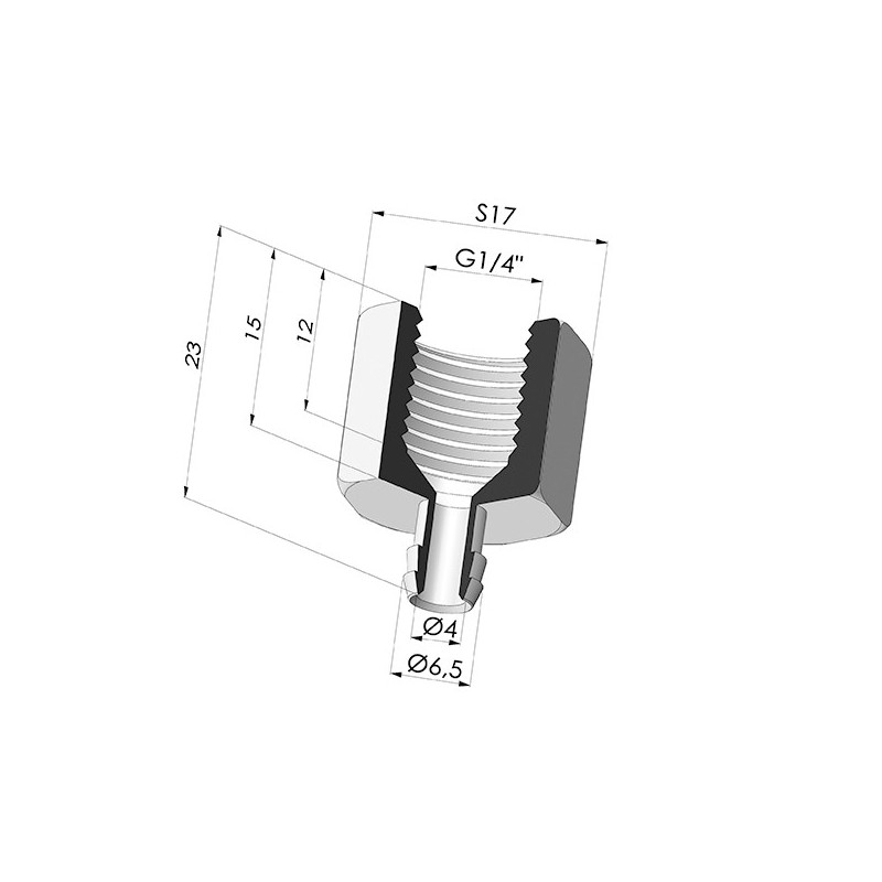 Novacom : Insert Démontable Femelle G1/4"