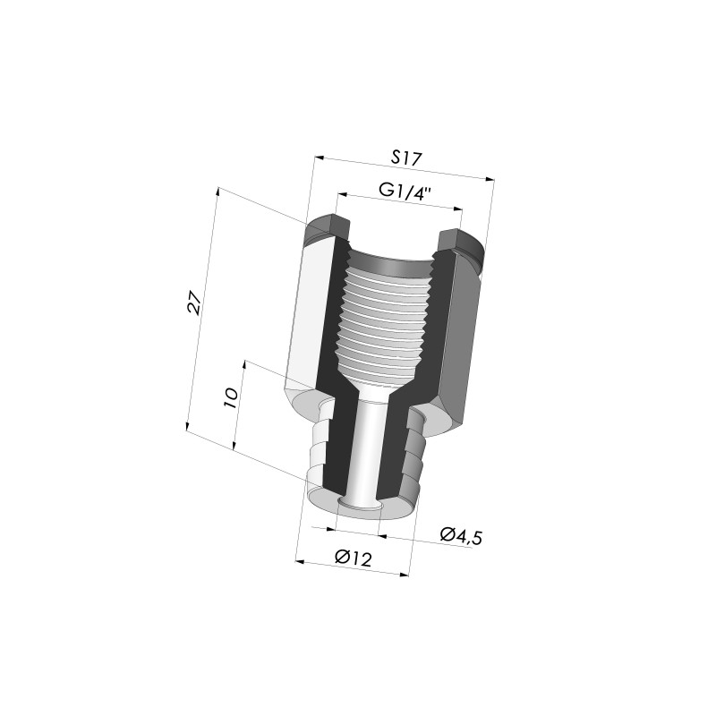 Novacom : Insert Démontable Femelle G1/4"