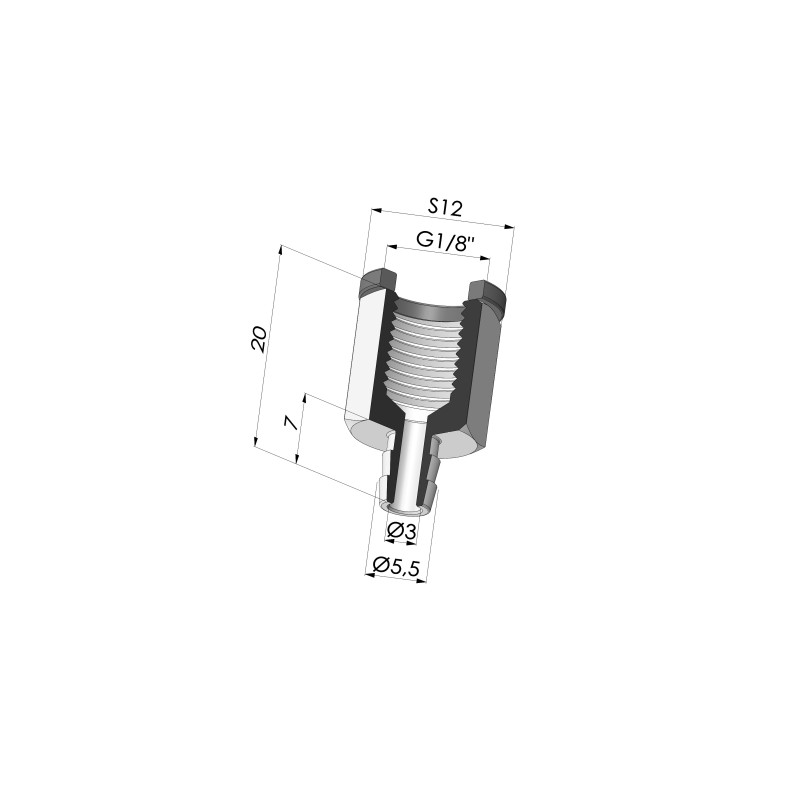 Novacom : Insert Démontable Femelle G1/8"