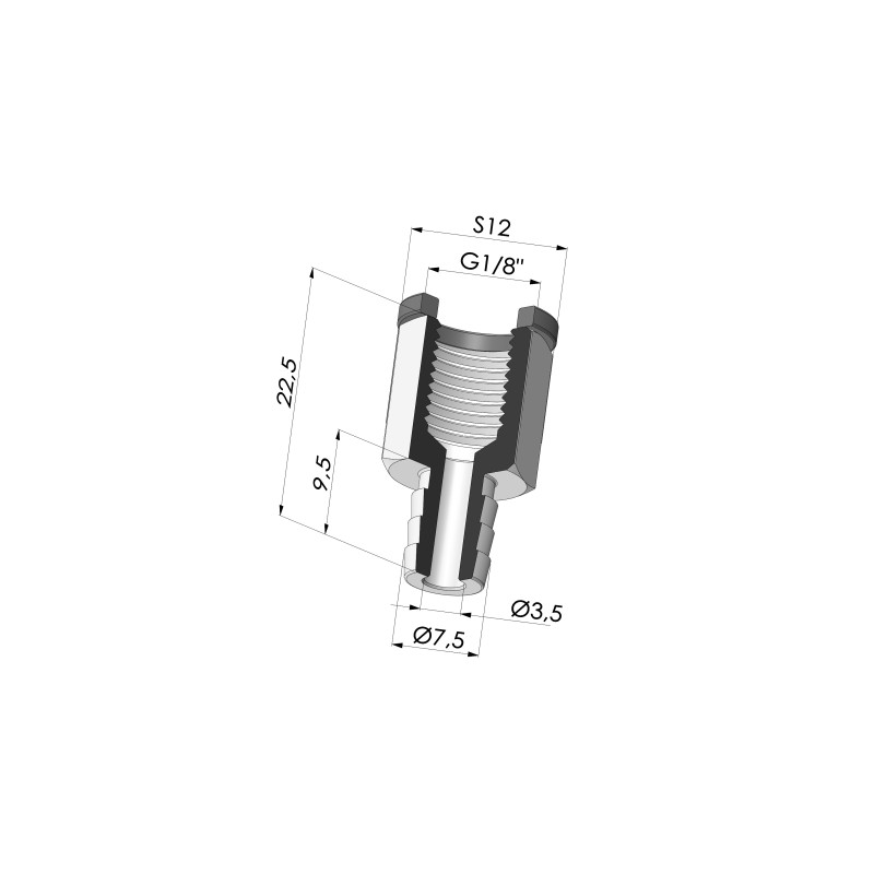 Novacom : Insert Démontable Femelle G1/8"