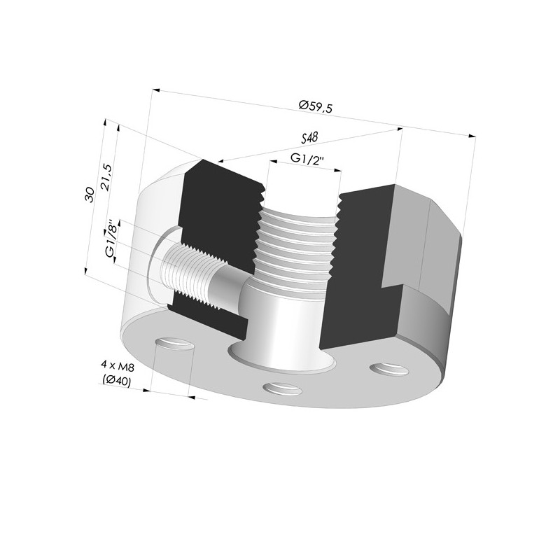 Novacom : Insert Démontable Femelle 1/2G