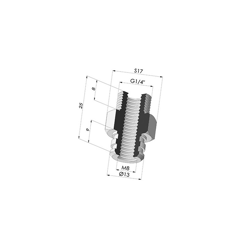 Novacom : Insert Démontable Mâle G1/4"