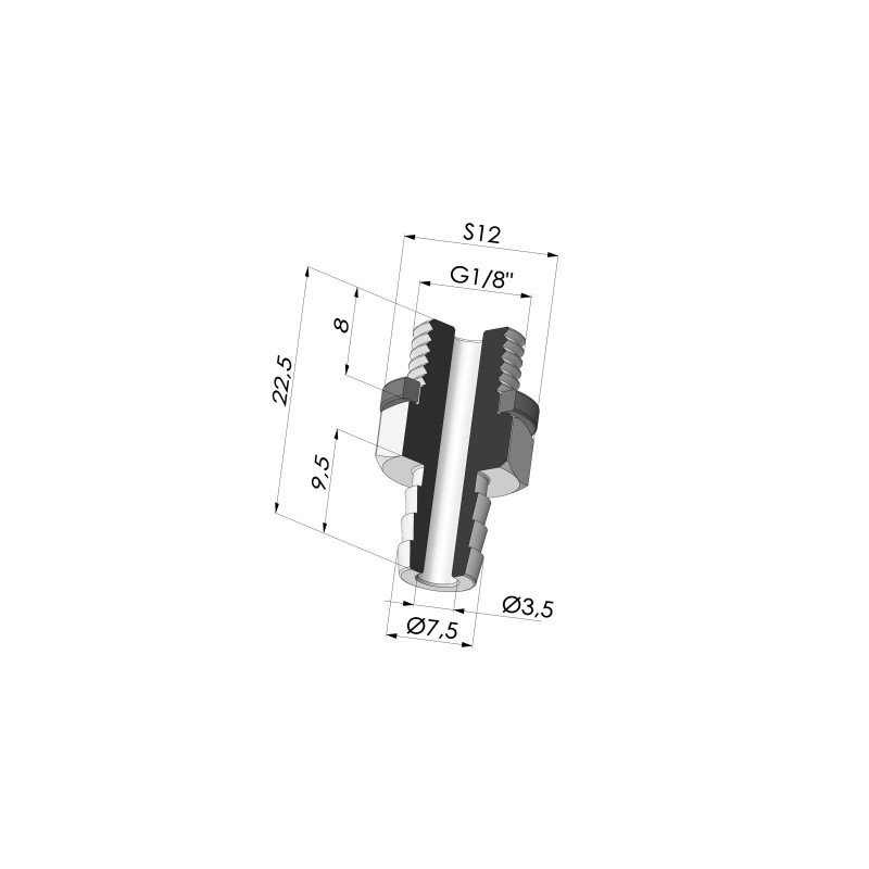 Novacom : Insert Démontable Mâle G1/8"