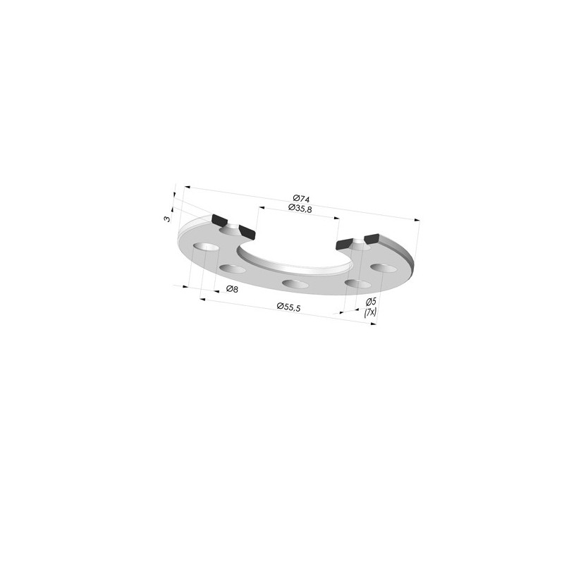 Novacom : Disque pour Insert 9TG12A - Alu