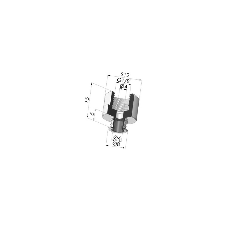 Novacom : Insert Démontable Femelle 1/8G - avec Filtre