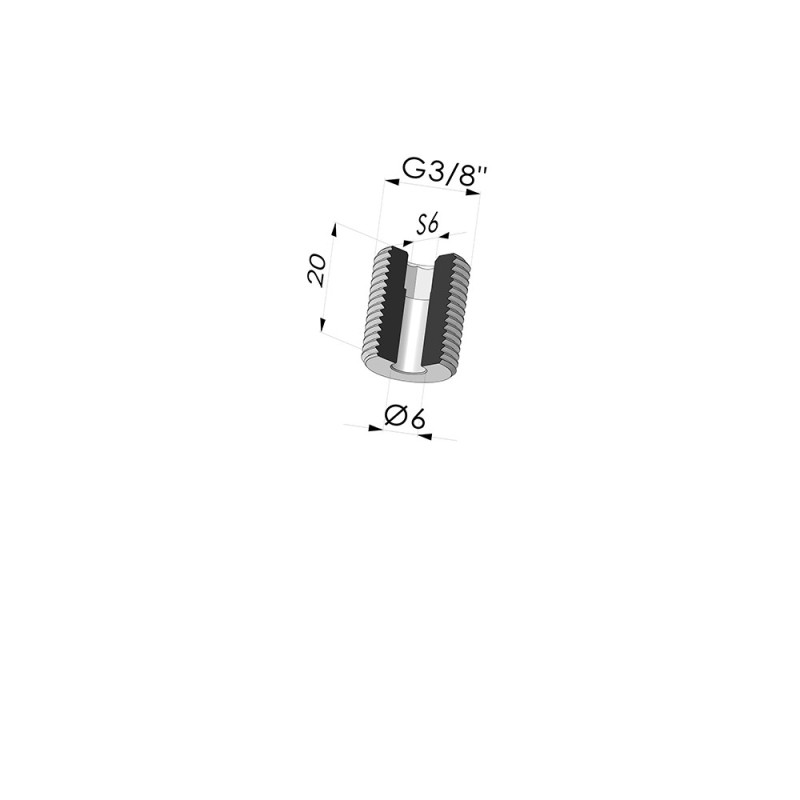 Novacom : Raccord mâle G3/8“ - M38M38