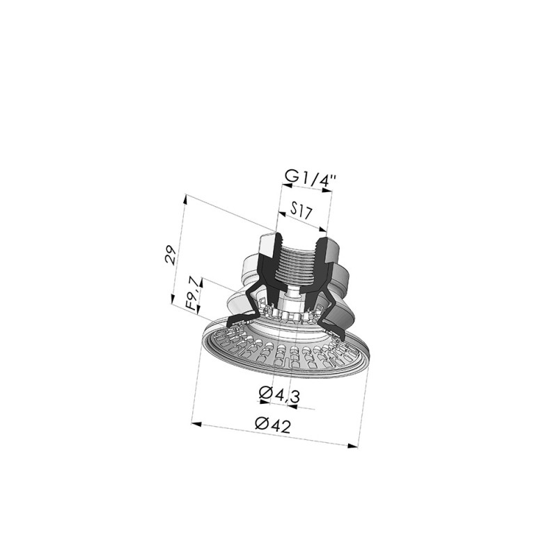 Novacom : Ventouse 1.5 Soufflets Série 8R Ø 42MM