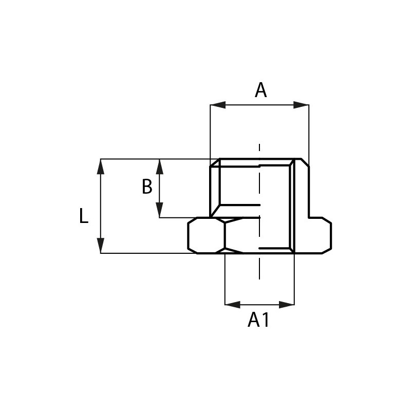 Novacom : Réduction Mâle / Femelle - Cylindrique