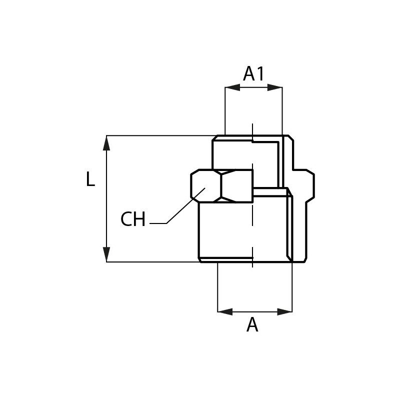 Novacom : Réduction Femelle / Femelle - Cylindrique