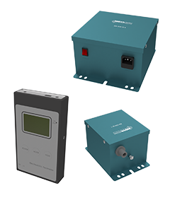 Generadores ionizantes y medidor de campo