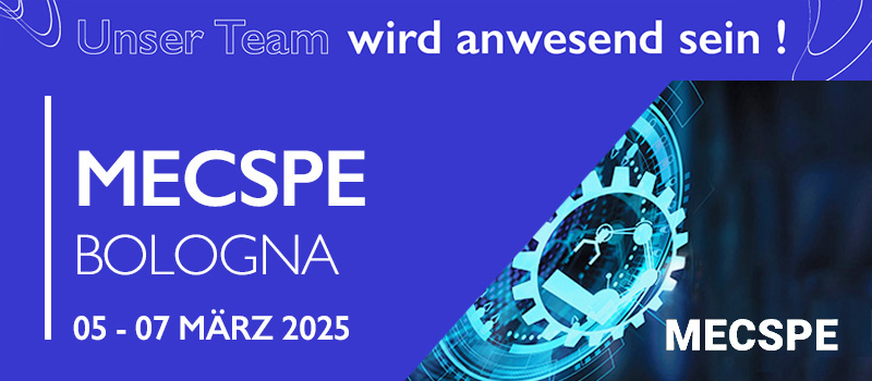 Our team will be present at the MECSPE ! From 5 to 7 March 2025, at BolognaFiere.