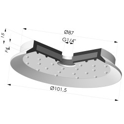 Flat Suction Cup Series 7SB, Ø 101.5 mm