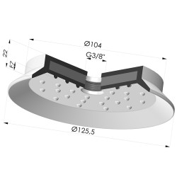 Flat Suction Cup Series 7SB, Ø 125.5 mm