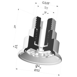 Flat Suction Cup Series 7R, Ø 32 mm
