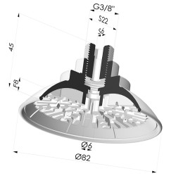 Flat Suction Cup Series 7R, Ø 82 mm