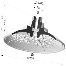 Flat Suction Cup Series 7R, Ø 102 mm