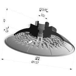 Flat Suction Cup Series 7R Ø 127MM
