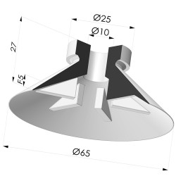Flat Suction Cup Series 7, Ø 65 mm