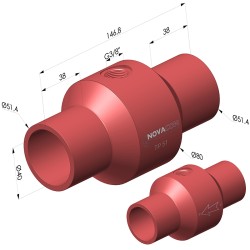 Venturi Pneumatic Transport Series TP - Øint 40MM