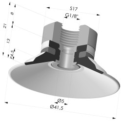 Flat Suction Cup Series 9, Ø 40 mm