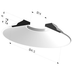 Flat Suction Cup Series 9, Ø 40 mm - Sheet metal
