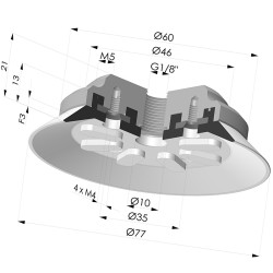 Flat Suction Cup Series 90, Ø 75 mm