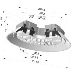 Flat Suction Cup Series 90, Ø 110 mm