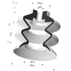 2.5 Bellows Suction Cup Series 2 Ø 41MM