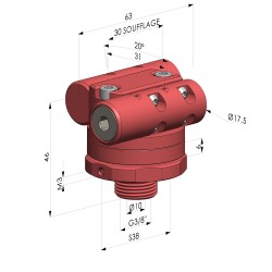 Rotary Blowing Nozzle G3/8" BSR Series