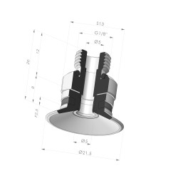 Flat Suction Cup Series 9 Ø 21.5MM