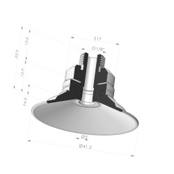 Flat Suction Cup Series 9 Ø 41.5MM