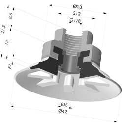 Series 9 Flat Suction Cup Ø 41.5MM