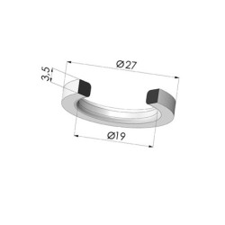 Outer Reinforcement Ring - OD 27 mm - ID 19 mm