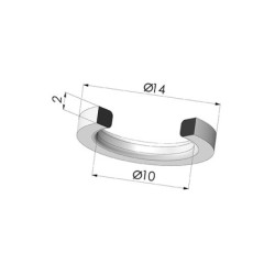 Outer Reinforcement Ring - OD 14 mm - ID 10 mm