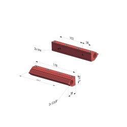 Double Flow Air Knives Series RA-3 - L 178MM - Flow 52500l/min