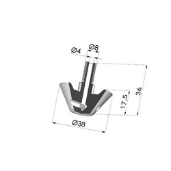 Suction Head Series TAC - OD 38 mm
