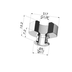 Separable Female Fitting 1/8G