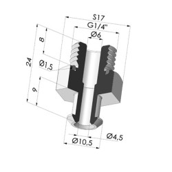 Separable Male Fitting G1/4"