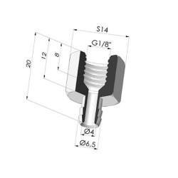 Separable Female Fitting G1/8"