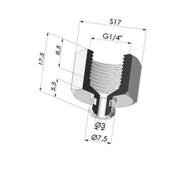 Separable Female Fitting 1/4G