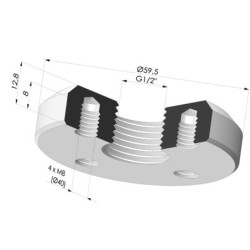 Separable Female Fitting 1/2G