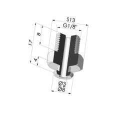 Separable Male Fitting 1/8G