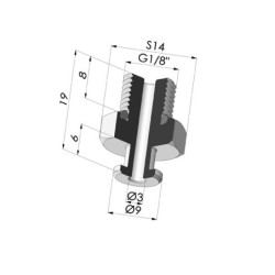 Separable Male Fitting 1/8G