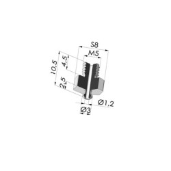 Separable Male Fitting M5