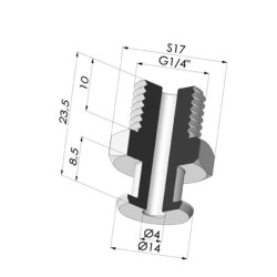 Separable Male Fitting 1/4G