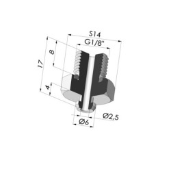 Separable Male Fitting 1/8G