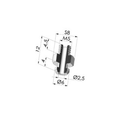 Separable Male Fitting M5