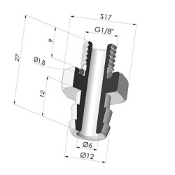 Separable Male Fitting G1/8"