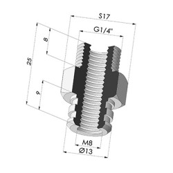 Separable Male Fitting G1/4"