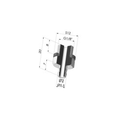 Separable Male Fitting G1/8"